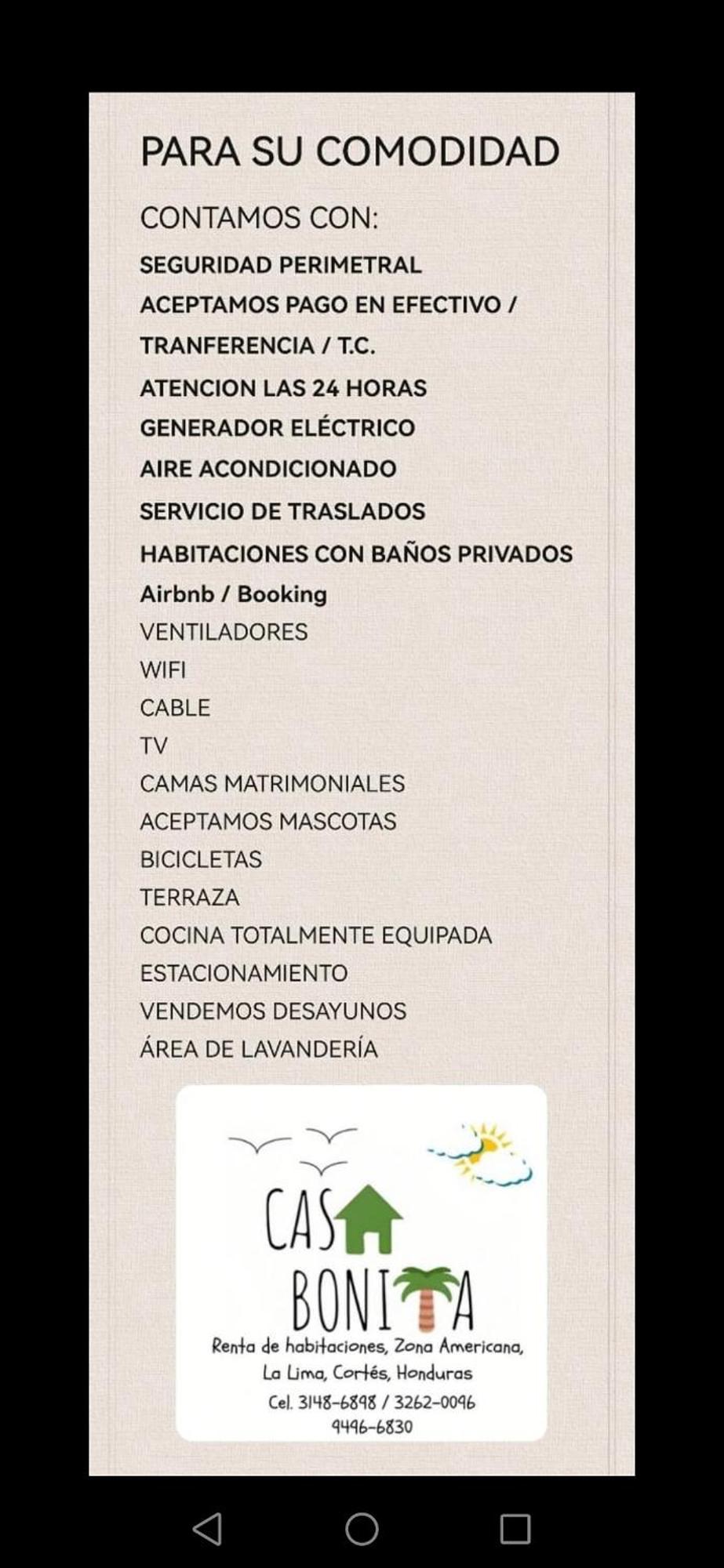 Hotel Casa Bonita La Lima San Pedro Sula Εξωτερικό φωτογραφία